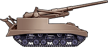 Sideview of M40 SPG